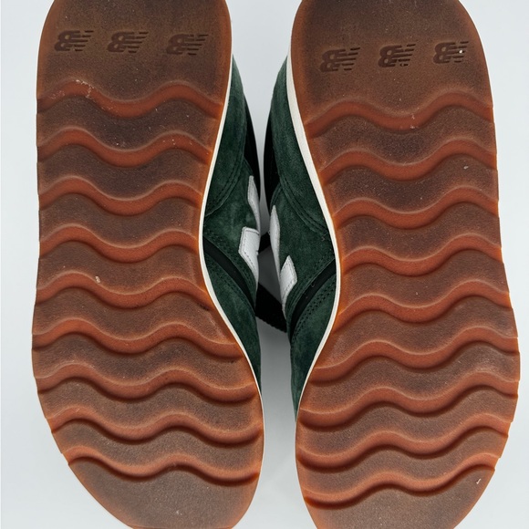 New Balance Men's Forest Green and White Sneakers - Picture 8 of 9